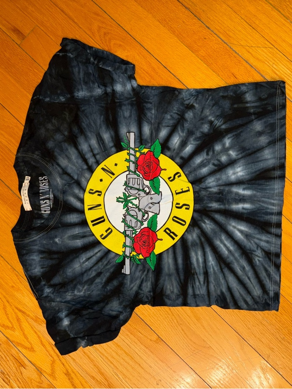 Alice+Olivia Guns N' Roses Tie-Dye Logo Tee